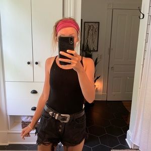 Strappy backless body suit